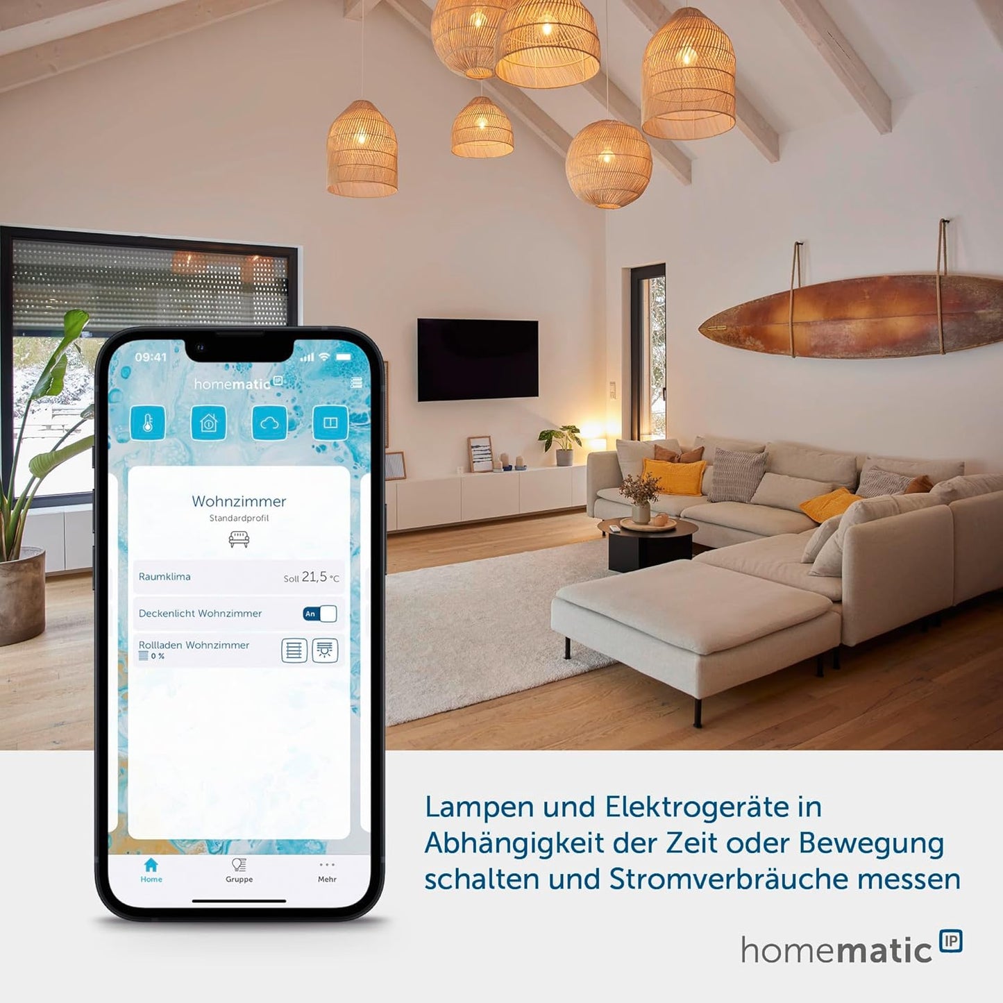 Homematic IP Smart Home Schalt-Mess-Aktor (16 A) – Unterputz, 150239A0