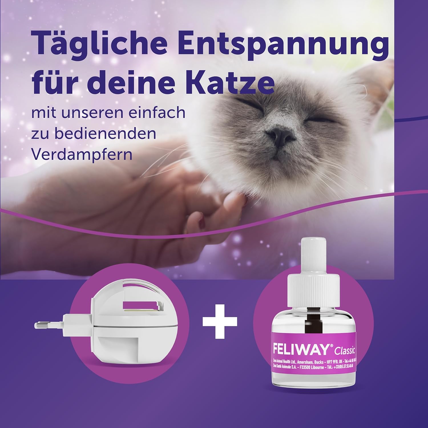 FELIWAY Classic 30 Tage Pheromon Verdampfer Start-Set, 48ml