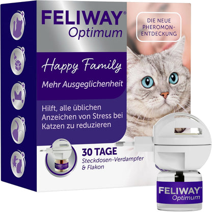 FELIWAY Optimum Start-Set | Verdampfer Für Die Steckdose + 48ml Flakon