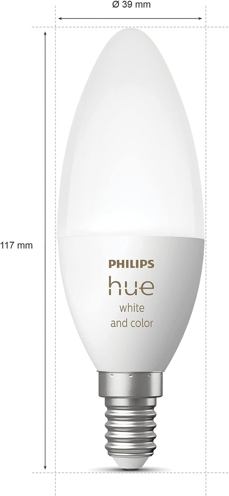 Philips Hue White & Color Ambiance E14 LED Lampe (470 Lm) Einzelpack