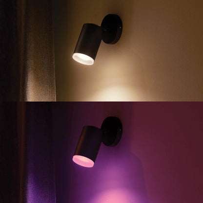 Philips Hue White & Color Ambiance Fugato 1Er Spot, Schwarz 1X350Lm, Dimmbar