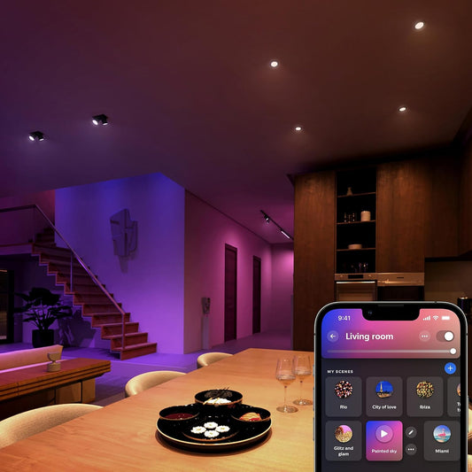 Philips Hue White Ambiance & Color MR16 LED Lampe 2er Pack, Dimmbare