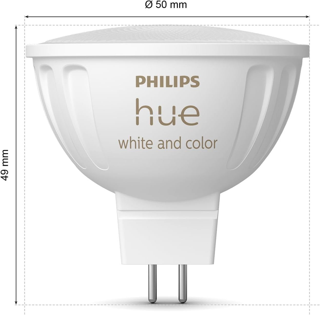Philips Hue White Ambiance & Color MR16 LED Lampe 2er Pack, Dimmbare