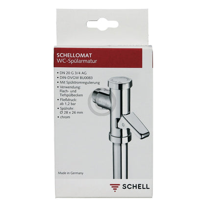 Wc-Spülarmatur 3/4" Schell Druckspüler Für Flachspülbecke 022020621